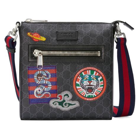 gucci night courrier gg supreme messenger bag|Gucci Night Courrier Messenger GG Supreme Black/Grey .